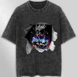 Naruto tee shirt - Kakashi 3D streetwear funny t shirt hip hop dark gray - Unisex vintage t shirts - Lusy Store LLC