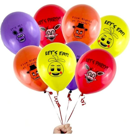 100Pcs Five Nights at Freddy's 12" Cartoon Colorful Printed Latex Party Toy Balloon Festival - Lusy Store