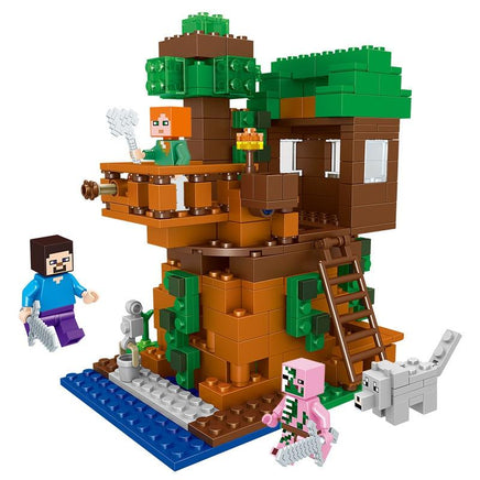 406pcs Tree House Compatibie Legoings minecrafteds Building Blocks Toy Kits DIY figures Bricks Educational Toys for children - Lusy Store