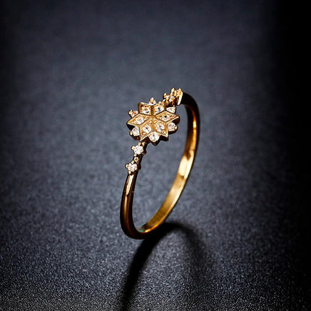 Alloy Ring Snowflake Daily Life Engagement Wedding Gift Set - Lusy Store