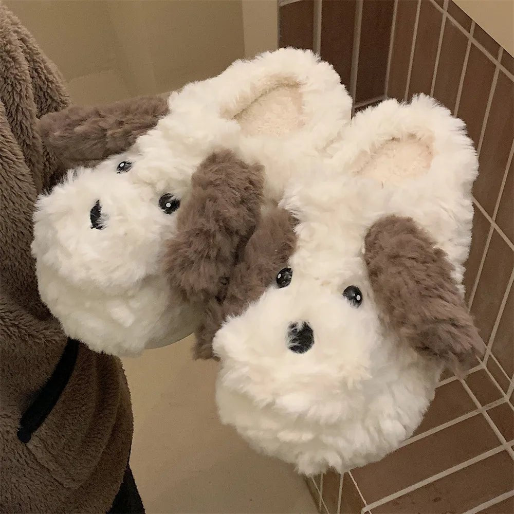Girls online puppy slippers