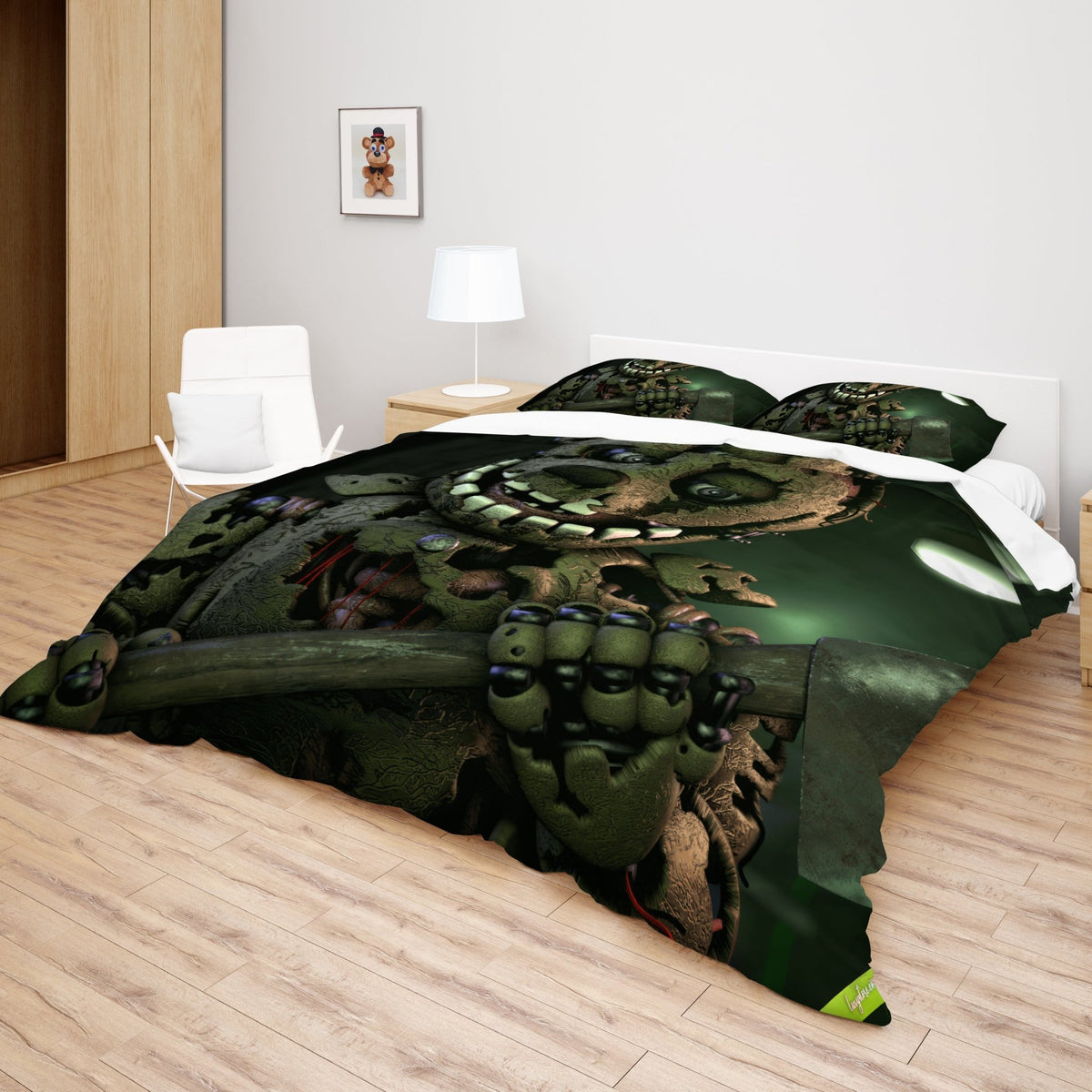 FNaF Bedding Set Springtrap 3D Quilt Set Comfortable Soft