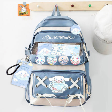 Hello Kitty Backpack Sanrio Melody Kulomi High Capacity Waterproof Laptop School Bag C70 - Lusy Store