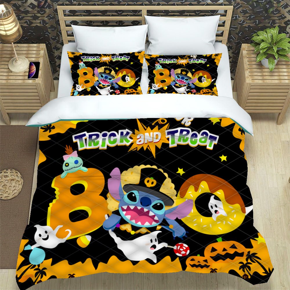 Halloween Bed Set Cute Bed Linen Set Cartoon Quilt Set LS22847