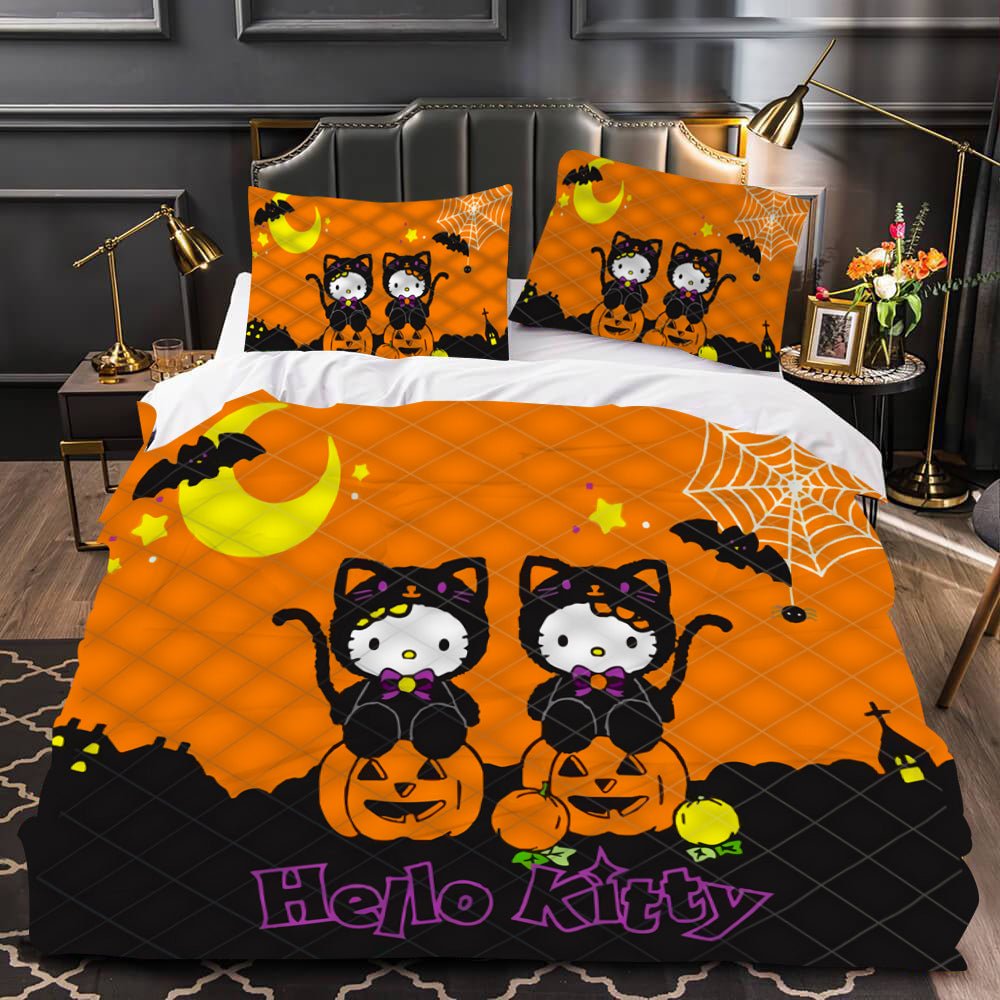 Hello Kitty Cotton Comforter Bedding Sets Queen Home Ptinted