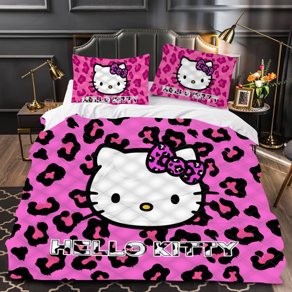 Hello Kitty Cotton Comforter Bedding Sets Queen Home Ptinted
