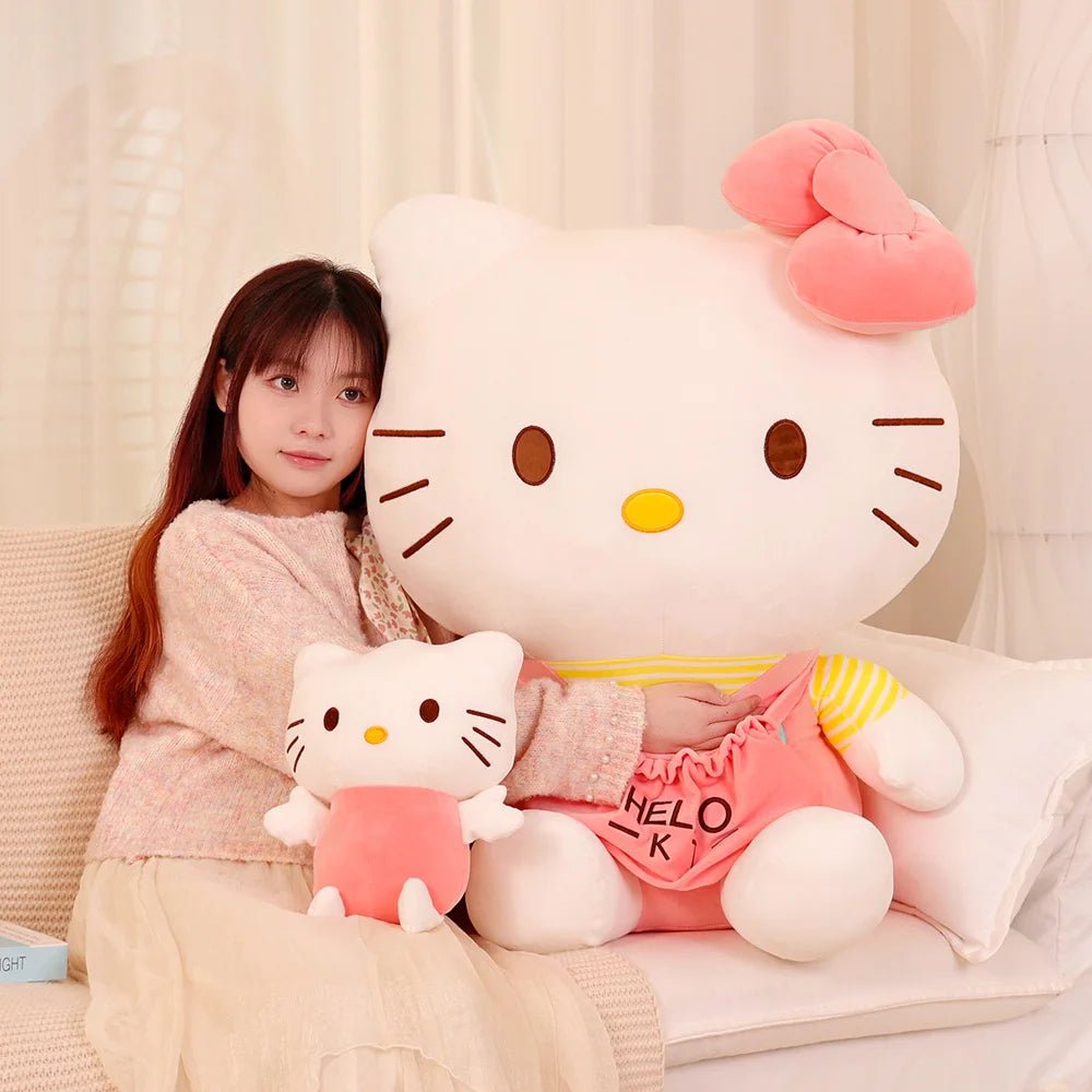 Hello Kitty Plush Toy Sanrio Plushie Doll Kawaii Stuffed Animals Cute Soft  Cushion Sofa Pillow Home Decor Children Birthday Gift