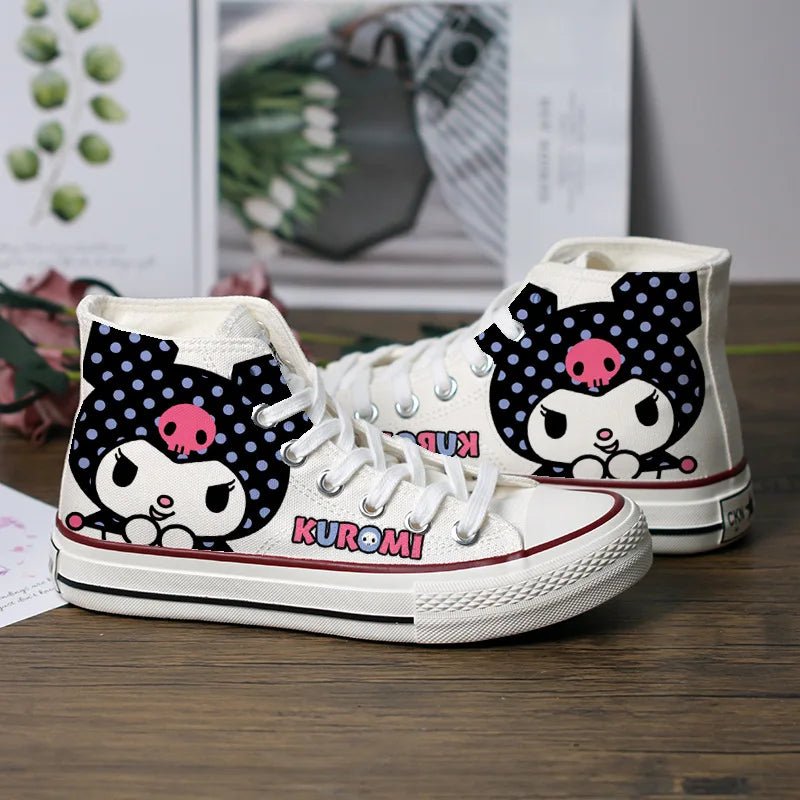 Hello Kitty Shoes Kuromi Mymelody Canvas Shoe Kawaii Versatile