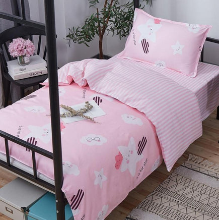 Kids Bedding Sets Cotton Cartoon Cute Duvet Cover B191 - Lusy Store