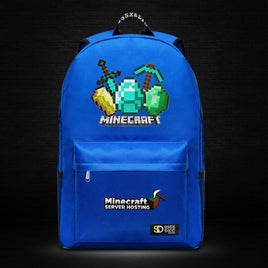 Minecraft Backpack Male Female Students Single Creeper Backpack Unique Premium Quality B128 - Lusy Store