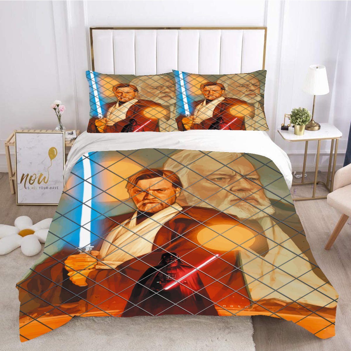 Obi Wan Kenobi Star Wars Bedding Colorful Duvet Covers Twin Full