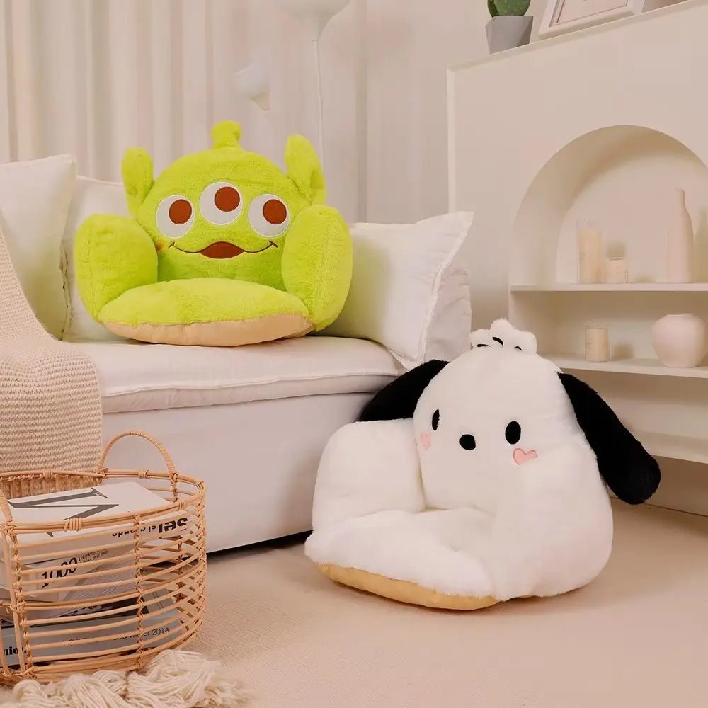 Pochacco Plush Comfortable Seat Cushion Lucifer Cat Sitting