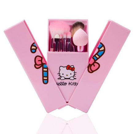 Teen Girls Cute Hello Kitty Makeup Brushes Set Pink Box - Lusy Store