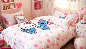 Cutest Hello Kitty and Stitch Bedding Sets for Kids' Rooms