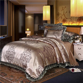 Nordic Satin Jacquard Duvet Cover