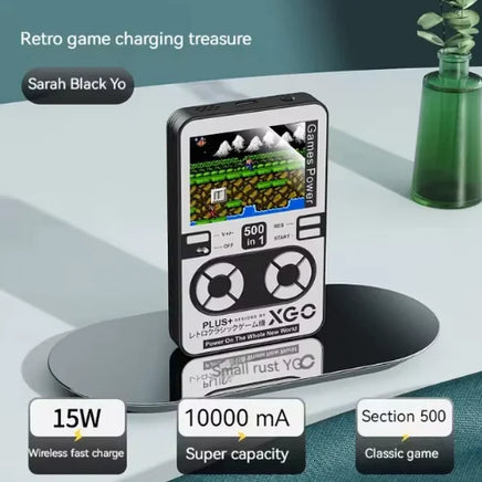 DY09 Retro GameBox Power Bank Black