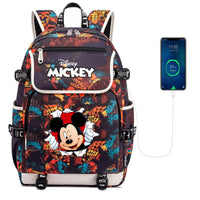 Minnie Backpack - Boys Girls Teenager School Bags USB Charging Laptop Travel Backpacks Style 30 17.7x14.5x6.3 inches