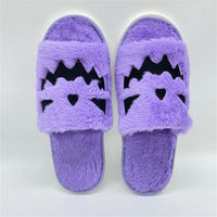 Halloween Warm Home Slippers Purple