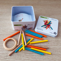 Lusy Store Wooden Early Childhood Cognitive Puzzle Blocks Wooden Blocks