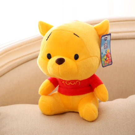 10cm Disney Stuffed Animals Plush Toys Doll Kids Action Toy Stitch Winnie The Pooh Piglet Anime Kawaii Pendants Boys Girls Gifts - Lusy Store LLC