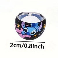 10pcs Stitch Ring Set - Cute Cartoon Stitch Acrylic Rings, Perfect Children's Party Gift - Lusy Store LLC