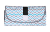 Portable Baby Changing Pad for Easy Diapering Dark gray waves