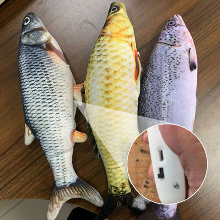 Lusy Store Electric Jumping Fish Toy for Cats &ndash; No Catnip Cat Toys