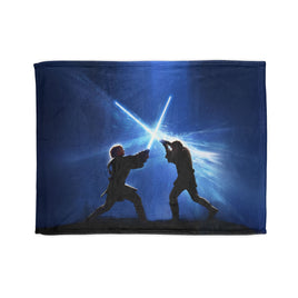 Star Wars Inspired Soft Polyester Blanket, Cozy Throw for Movie Nights, Perfect Gift for Star Wars Fans, Ideal for Home Decor Printify