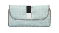 Portable Baby Changing Pad for Easy Diapering Green geometric figure