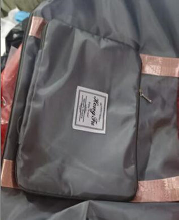 Dry And Wet Separation Sports Portable Shoulder Bag Grey pink