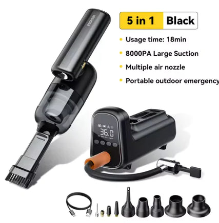 Multifunction Portable Vacuum Cleaner Black