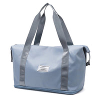 Dry And Wet Separation Sports Portable Shoulder Bag Light Blue