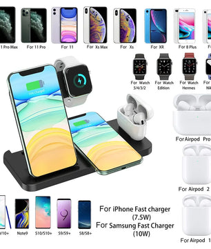 Four in One Fast Wireless Charger - Lusy Store LLC 