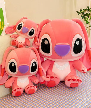 25 - 35cm Stitch Plush Toy - Cute Anime Figure Children's Toy - Kawaii Pink/Blue Soft Filling Doll - Lusy Store LLC