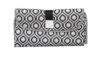 Portable Baby Changing Pad for Easy Diapering Black and white