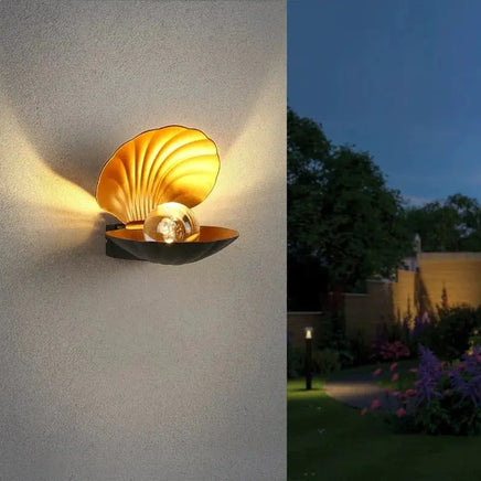 Exterior LED Wall Lamp With Seashell Inspired Design