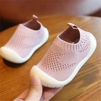Cotton Toddler Shoes for Spring & Autumn – Unisex Design Dark pink