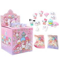 32Pcs Pokemon Figure Pencil Eraser Blind Box Hello Kitty Kuromi Melody Pikachu Student School Stationery Gifts - Lusy Store LLC 