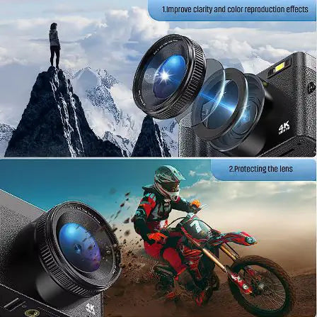 4K 48MP Compact Camera with Flip Screen & Autofocus - Lusy Store LLC 