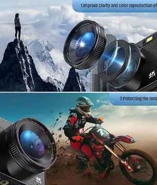 4K 48MP Compact Camera with Flip Screen & Autofocus - Lusy Store LLC 