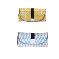 Portable Baby Changing Pad for Easy Diapering Yellow and Blue set