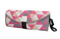Portable Baby Changing Pad for Easy Diapering Red triangle