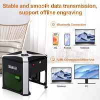 Wainlux K6 Mini Laser Engraver – 3000mw, Bluetooth, for Wood and Plastic - Lusy Store LLC 