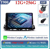Car Radio Screen 12-256G DVR 2K