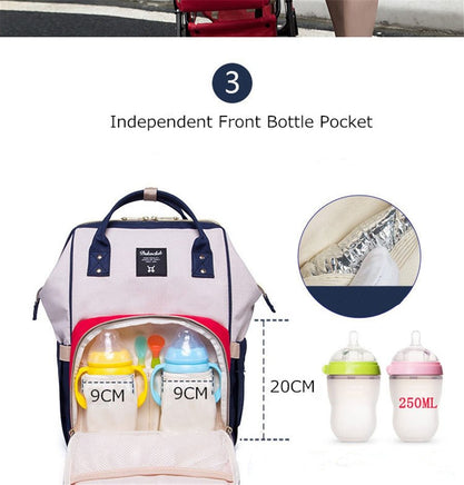 Lusy Store Multi-function Mummy Diaper Bag Backpack &ndash; Large Capacity Diaper Wet Bags