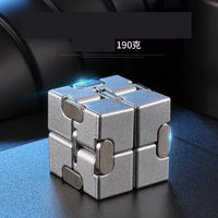 Infinity Cube Educational Toy for Stress Relief Zinc alloy silver
