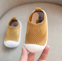 Cotton Toddler Shoes for Spring & Autumn – Unisex Design Yellow