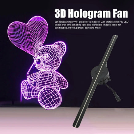 16.5 Inches 3D Hologram Fan - Lusy Store LLC 