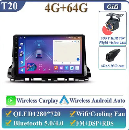 Car Radio Screen 4-64G DVR