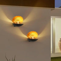 Exterior LED Wall Lamp With Seashell Inspired Design